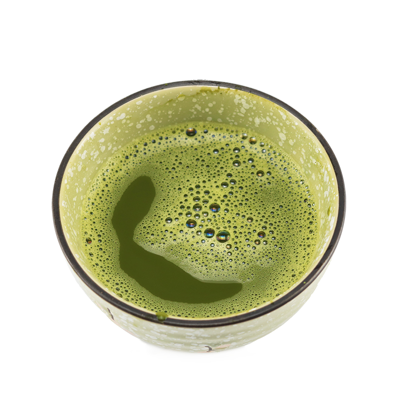 Matcha Green Tea Powder Shaded Cover Powder Brewed Tea Liquid