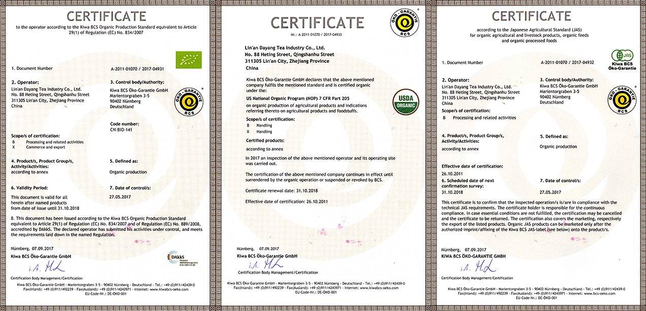 Organic CERTS BCS for Commerce