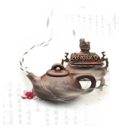 Tea Pot with Chinese Characters